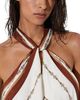 Reiss Reiss Jayce Chain Print Halter Neck Top - 4