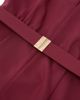 Reiss Reiss Jodie Halter Neck Belted Wide Leg Jumpsuit - 4