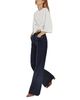 Reiss Reiss June Mid Rise Flare Leg Pin Stitch Jeans in Indigo - 5