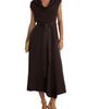 Reiss Reiss Justine Cowl Neck Asymmetrical Midi Dress - 1