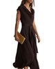 Reiss Reiss Justine Cowl Neck Sash Waist Midi Dress - 2