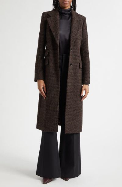 Reiss Reiss Kai Check Wool Blend Bouclé Coat