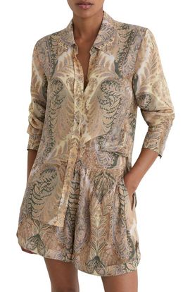 Reiss Reiss Katiya Paisley Button-Up Shirt