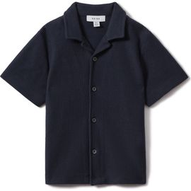 Reiss Reiss Kids' Gerrard Sr. Short Sleeve Cotton Button-Up Shirt