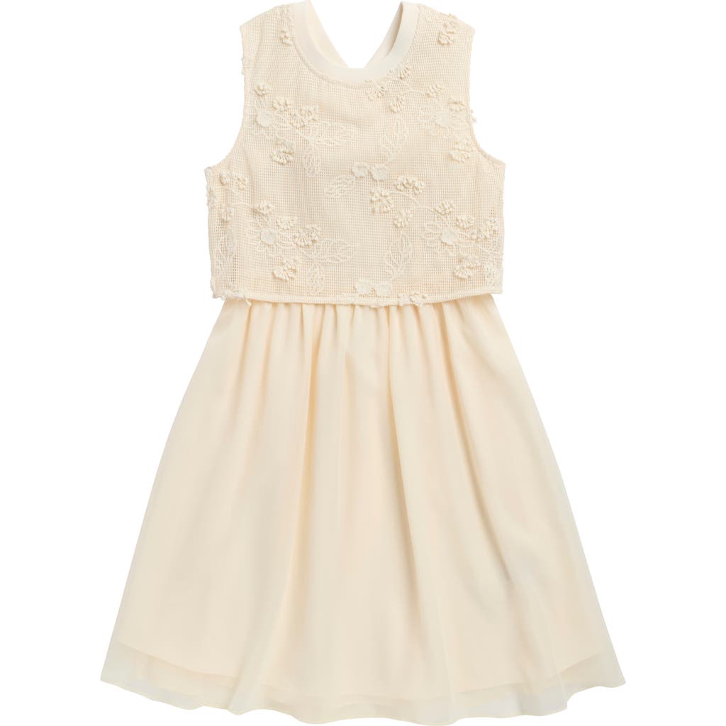 Reiss Reiss Kids' Gianna Floral Embroidered Dress