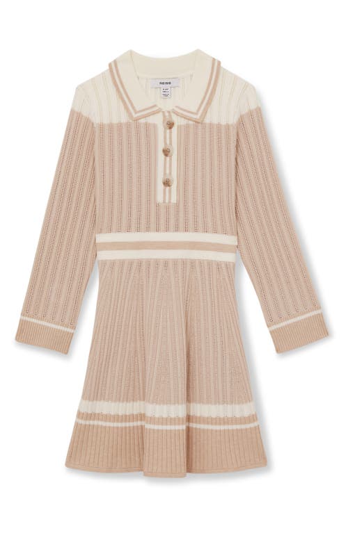 Reiss Reiss Kids' Long Sleeve Rib Sweater Dress