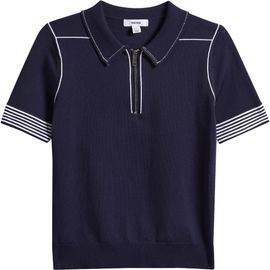 Reiss Reiss Kids' Whorlton Quarter Zip Polo Sweater