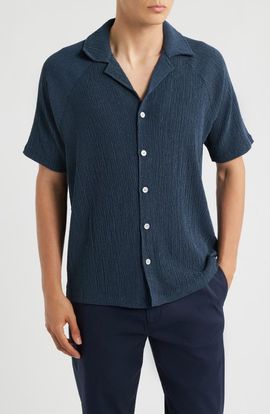 Reiss Reiss Knox Textured Camp Shirt