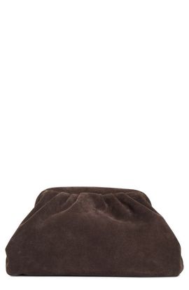 Reiss Reiss Large Mia Suede Frame Clutch