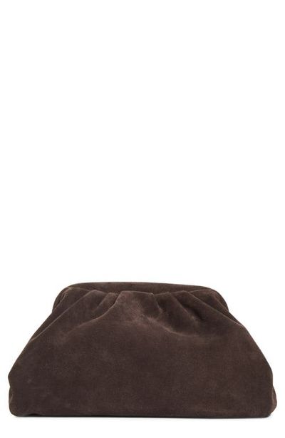 Reiss Reiss Large Mia Suede Frame Clutch