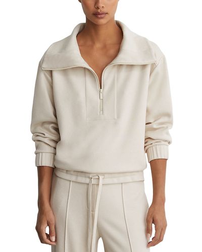 Reiss Reiss Layla Funnel Neck Half Zip Sweatshirt