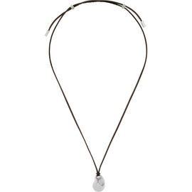 Reiss Reiss Leather Cord Pendant Necklace