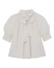 Reiss Reiss Lerina Smocked Tie Neck Puff Sleeve Top - 4