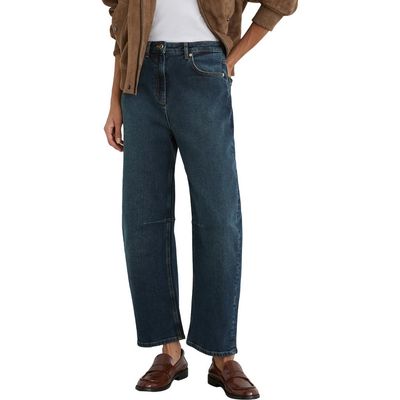Reiss Reiss Levitt High Waist Barrel Leg Jeans