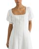 Reiss Reiss Linen Puff Sleeve Midi Dress - 3