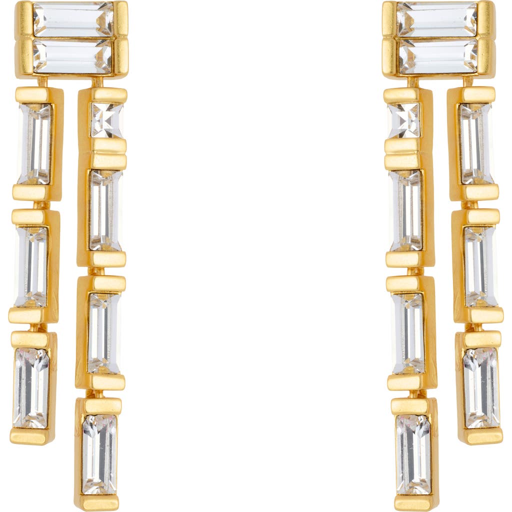 Reiss Reiss Livia Linear Crystal Drop Earrings