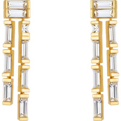 Reiss Reiss Livia Linear Crystal Drop Earrings