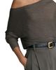 Reiss Reiss Logan Metallic Knit Asymmetric Neck Sweater - 4