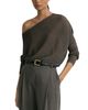 Reiss Reiss Logan Metallic Knit Asymmetric Neck Sweater - 5