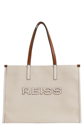 Reiss Reiss Lola Logo Canvas Tote