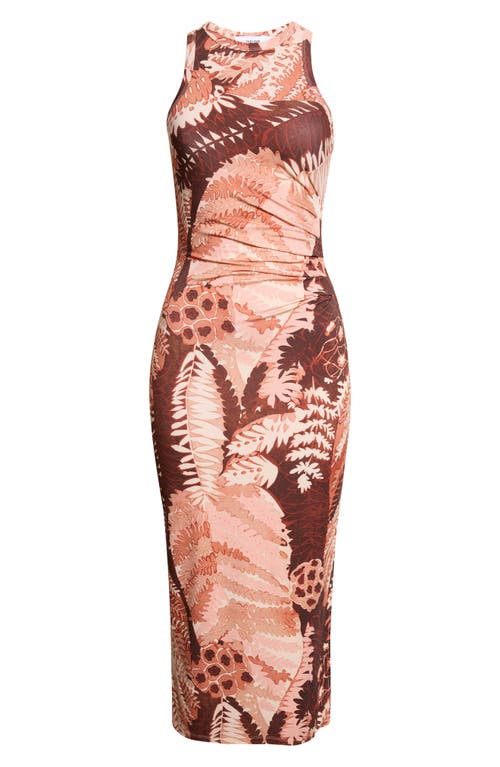 Reiss Reiss Lola Print Sleeveless Mesh Midi Dress