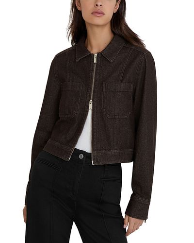 Reiss Reiss Lotta Cotton Cropped Denim Jacket