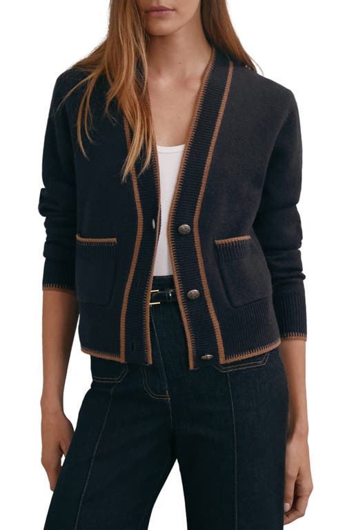 Reiss Reiss Louisa Tipped Wool & Cashmere Cardigan
