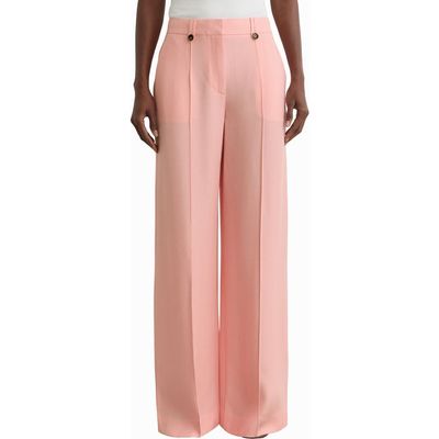 Reiss Reiss Magda Pleated Linen Wide Leg Pants