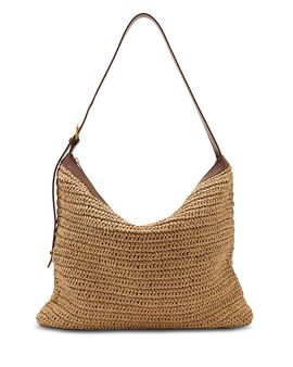 Reiss Reiss Margot Raffia Effect Shoulder Bag