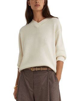 Reiss Reiss Mari Wool & Cashmere V Neck Sweater