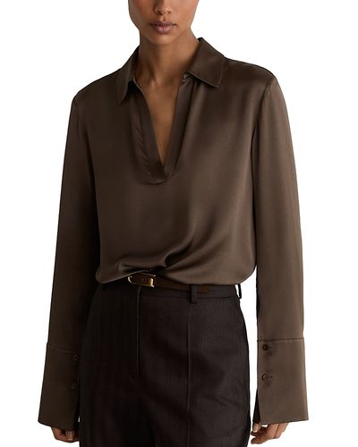 Reiss Reiss Marina Silk V Neck Top