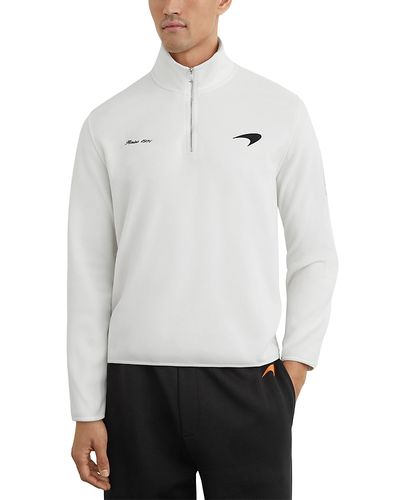 Reiss Reiss McLaren Unisex Half Zip Logo Sweatshirt