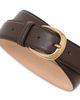 Reiss Reiss Men's Pebble Grain Leather Belt - 5