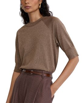 Reiss Reiss Metallic Crewneck Top