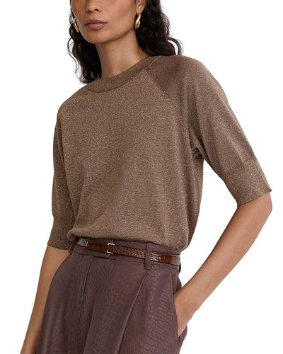 Reiss Reiss Metallic Crewneck Top