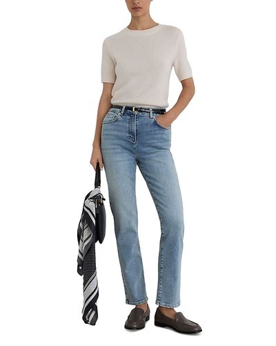 Reiss Reiss Mid Rise Slim Leg Jeans in Light Blue