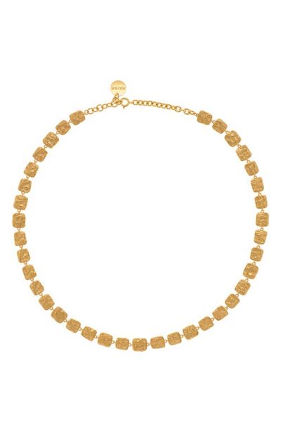 Reiss Reiss Mila Molten Square Necklace