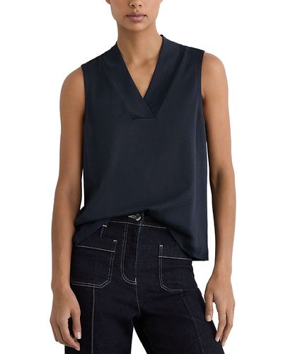 Reiss Reiss Miley Paneled V Neck Vest