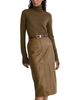 Reiss Reiss Milly Leather Midi Skirt - 6