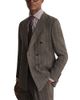 Reiss Reiss Miramare Peak Lapel Pinstripe Double Breasted Linen Cotton Blazer - 1