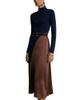 Reiss Reiss Mixed Media Midi Dress - 1