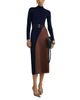 Reiss Reiss Mixed Media Midi Dress - 2