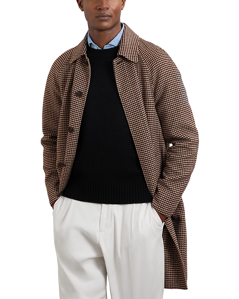 Reiss - Morpeth Dogtooth Check Overcoat