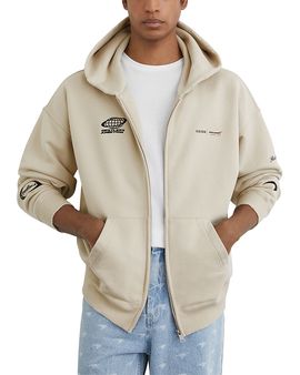 Reiss Reiss Motorsport Unisex Zip Through Logo Sweatshirt