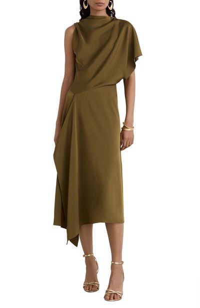 Reiss Reiss Naomi One-Shoulder Drape Midi Dress