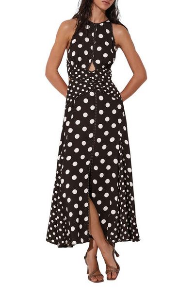 Reiss Reiss Nayla Mixed Polka Dot Cover-Up Dress