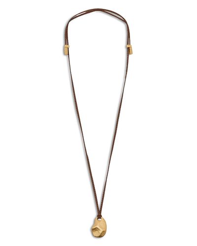 Reiss Reiss Opal Sculptural Pendant Necklace