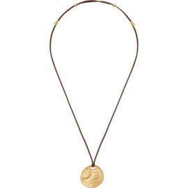 Reiss Reiss Orla Leather Cord Pendant Necklace