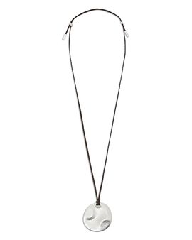 Reiss Reiss Orla Sculptural Disc Pendant Necklace