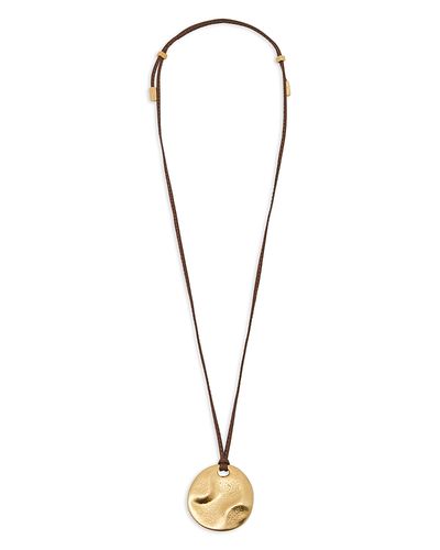 Reiss Reiss Orla Sculptural Disc Pendant Necklace